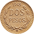 Reverso de la moneda 1/5 Hidalgo de 2 pesos oro, familia del centenario en acabado satn