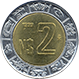 Reverso de la moneda de 2 nuevos pesos de la familia B