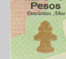 Animacin del efecto de la campana que cambia de color en el billete de 200 pesos de la familia F, conmemorativo de la Independencia de Mxico