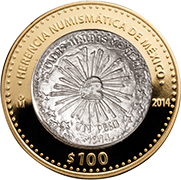 Reverso de la moneda villista de la serie cuatro de la coleccin herencia numismtica
