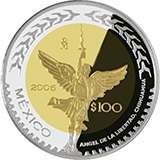 Reverso de la moneda bimet�lica conmemorativa de la Uni�n de los Estados en una Federaci�n, segunda fase, emblem�tica, Chihuahua