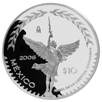 Reverso de la moneda de plata conmemorativa de la Unin de los Estados en una Federacin, segunda fase, emblemtica, Chihuahua