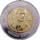 Reverso de la moneda de 5 pesos, conmemorativa del bicentenario de la Independencia, Mariano Matamoros