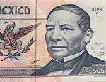 Fragmento del anverso del billete de 20 pesos de la familia D1