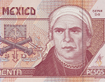 Fragmento del anverso del billete de 50 pesos de la familia D1