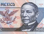 Fragmento del anverso del billete de 20 pesos de la familia D