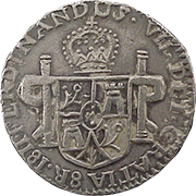 Anverso de moneda provisional con ceca de Zacatecas