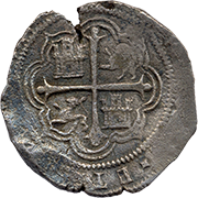 Reverso de moneda macuquina