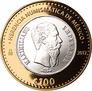 Reverso de la moneda del segundo imperio de la serie dos de la colecci�n herencia numism�tica