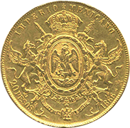 Anverso de moneda del segundo imperio