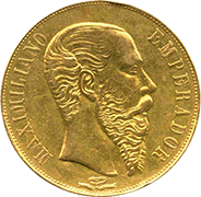Reverso de moneda del segundo imperio