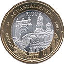Reverso de la moneda de 100 pesos de la familia C, conmemorativa de la unión de los estados, segunda fase, Aguascalientes