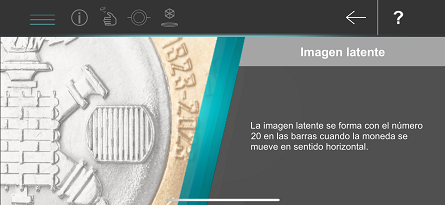 Diseño 3D del teocalli en la moneda de 700 años fundación lunar ciudad México-Tenochtitlan en app para dispositivos móviles MonedasMx