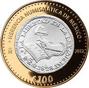 Reverso de la moneda republicana de la serie dos de la colecci�n herencia numism�tica