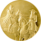 Anverso de la medalla de oro conmemorativa de la victoria de la Repblica