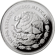 Anverso de la moneda de plata conmemorativa del Fondo Mundial para la Naturaleza, mariposa monarca