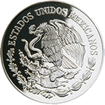 Anverso de la moneda de plata conmemorativa del 100 aniversario de la Reforma Monetaria de 1905