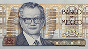 Anverso del especimen dedicado al  licenciado Miguel Mancera Aguayo, primer Gobernador del Banco de M�xico