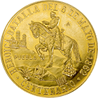Reverso de la medalla de oro conmemorativa del 5 de mayo de 1862 en 37.50 gramos