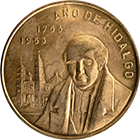 Reverso de la medalla de oro conmemorativa del a�o de Hidalgo