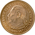 Reverso de la medalla de oro conmemorativa de la Constitucin de 1857 en 7.5 gramos