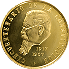 Reverso de la medalla de oro conmemorativa de la Constituci�n de 1917
