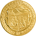 Reverso de la medalla de oro conmemorativa del 50 aniversario del Banco de M�xico