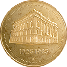 Reverso de la medalla de oro conmemorativa del 60 aniversario del Banco de M�xico