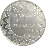 Anverso de la medalla de plata del cuarenta aniversario del Banco de M�xico