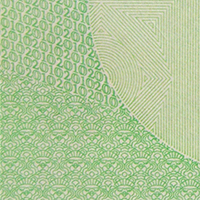 Ejemplo de fondo lineal en el reverso del billete de 200 pesos de la familia F, conmemorativo de la Independencia de México