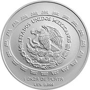 Anverso comn de las monedas de plata en acabado satn, coleccin precolombina, coleccin teotihuacana