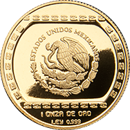 Anverso de la moneda hacha ceremonial, coleccin del centro de Veracruz, Coleccin Precolombina Oro en acabado espejo