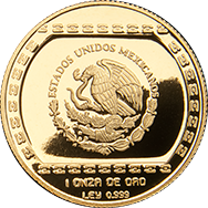 Anverso de la moneda hacha ceremonial, colecci�n del centro de Veracruz, Colecci�n Precolombina Oro en acabado espejo